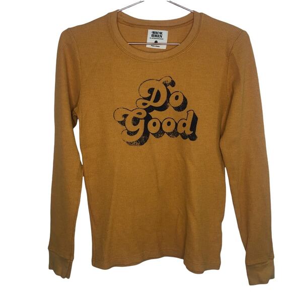 Back When by Anthropologie Henley Gold thermal size xs - Picture 1 of 3